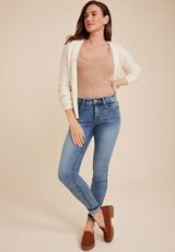 Everflex&trade; Super Skinny Mid Rise Cuffed Ankle Jean, C2806, small
