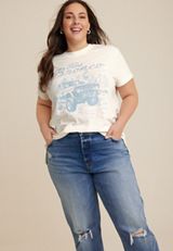 Plus Size Ford Bronco Graphic Tee, C9184, small