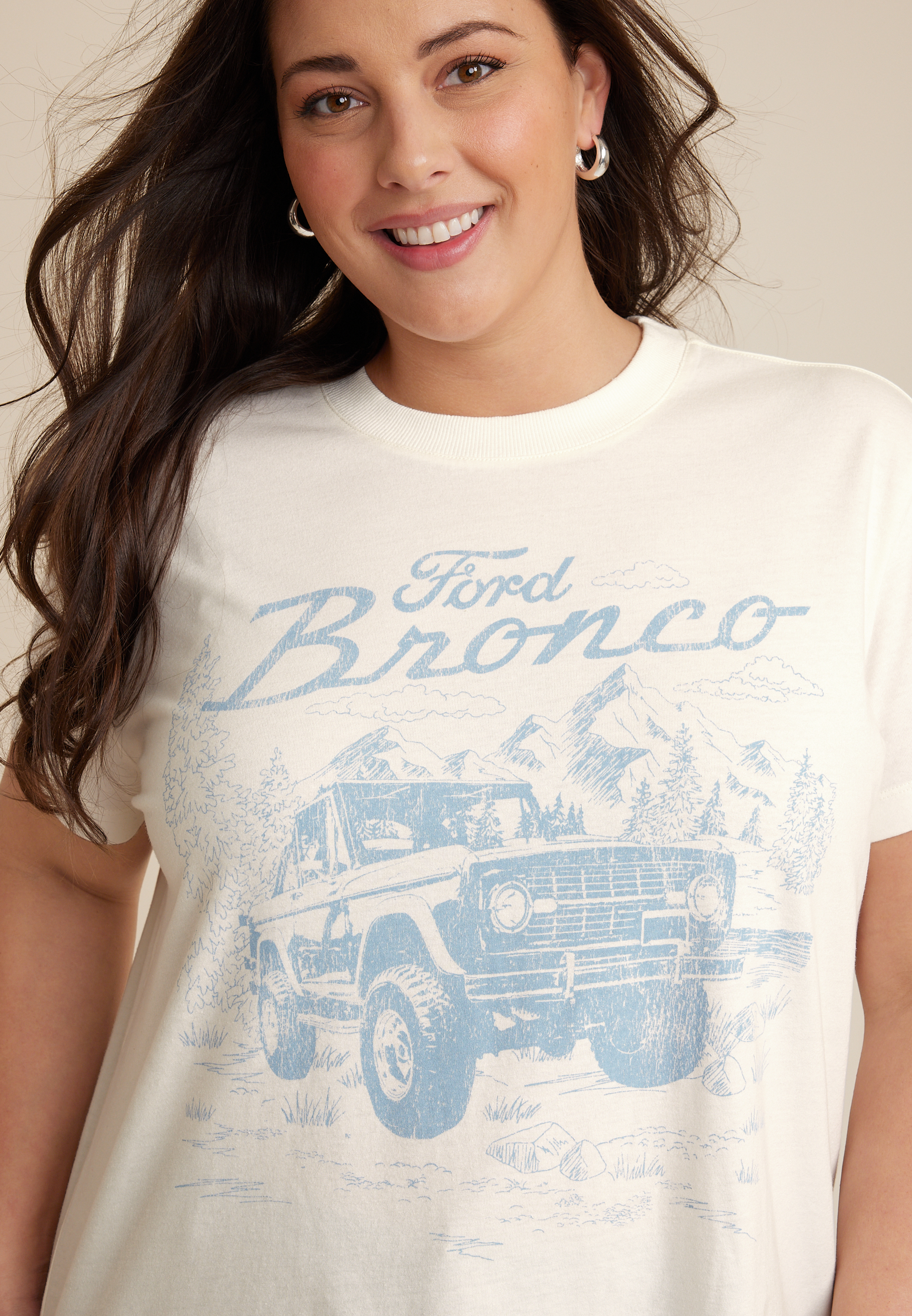 Plus Size Ford Bronco Graphic Tee, C9184, large
