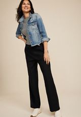 Bungee Waist High Rise Wide Leg Pant, C106, small