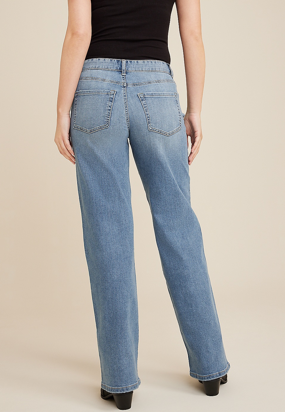 m jeans by maurices™ Classic Mid Rise Wide Leg Jean