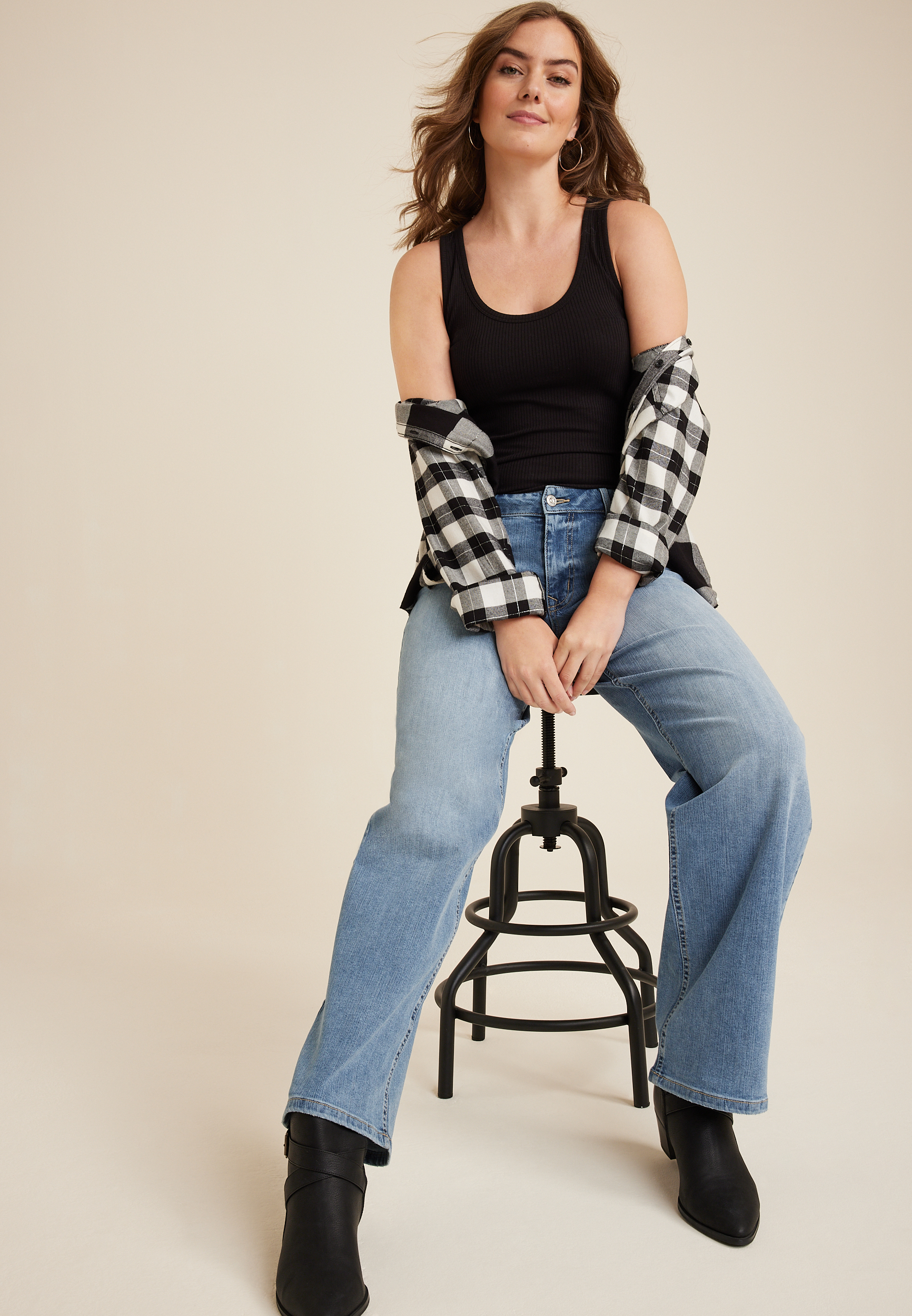 m jeans by maurices&trade; Classic Mid Rise Wide Leg Jean, C2806, large