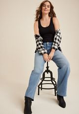 m jeans by maurices&trade; Classic Mid Rise Wide Leg Jean, C2806, small