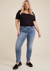 Plus Size m jeans by maurices™ Classic High Rise Ripped Slim Boot