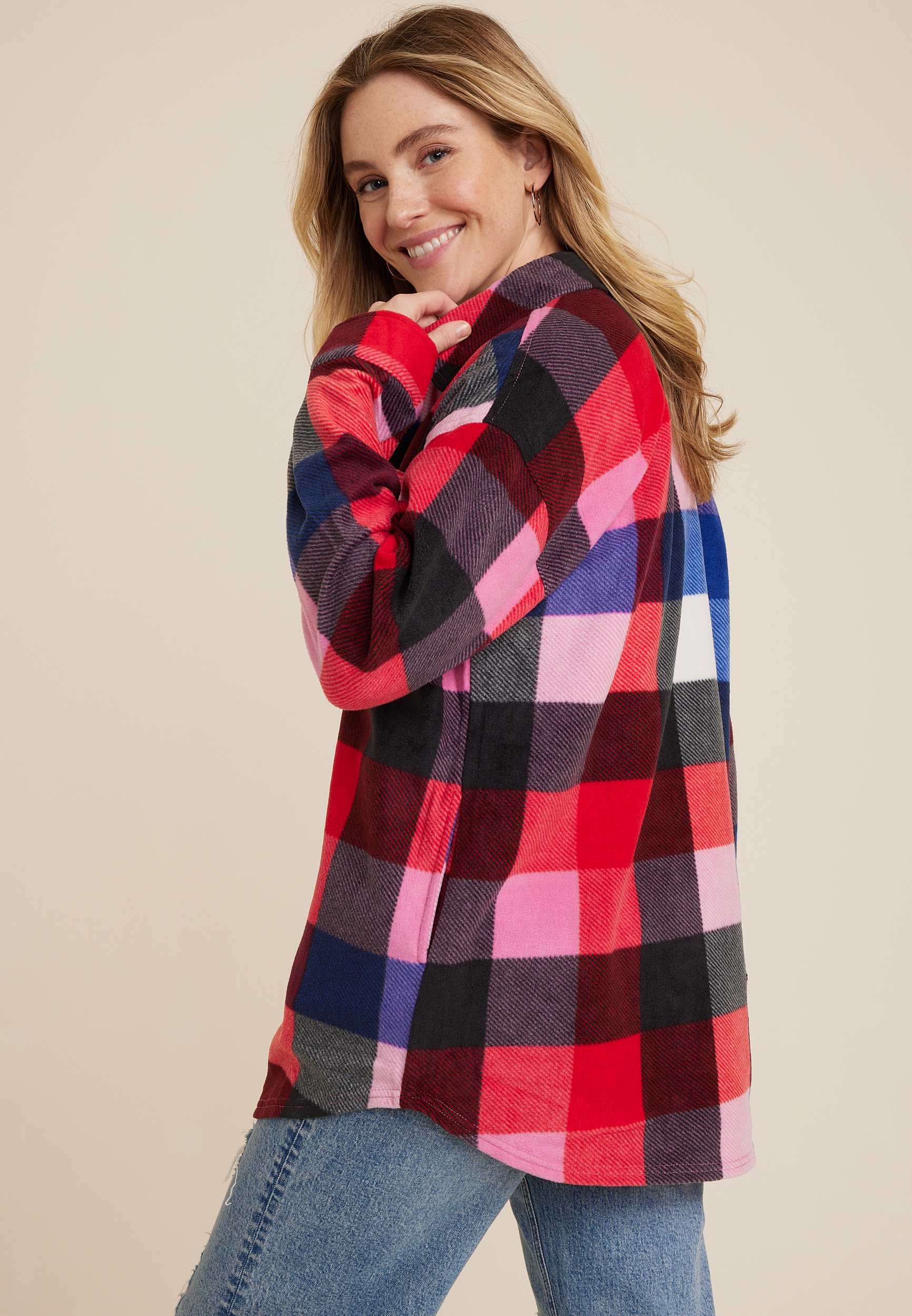 Wilder Fleece Shacket, C1524, large