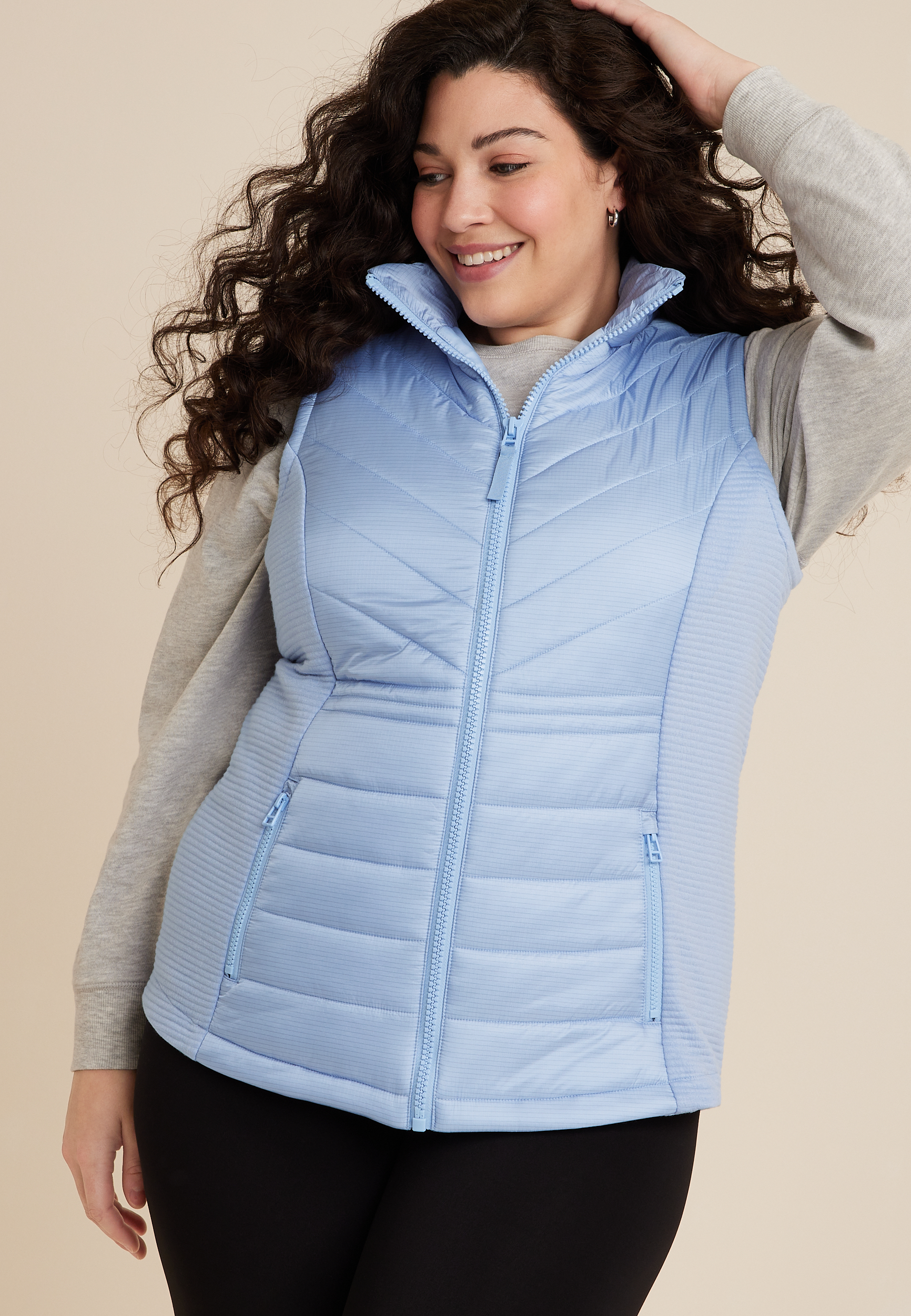 Plus size vest on sale jackets