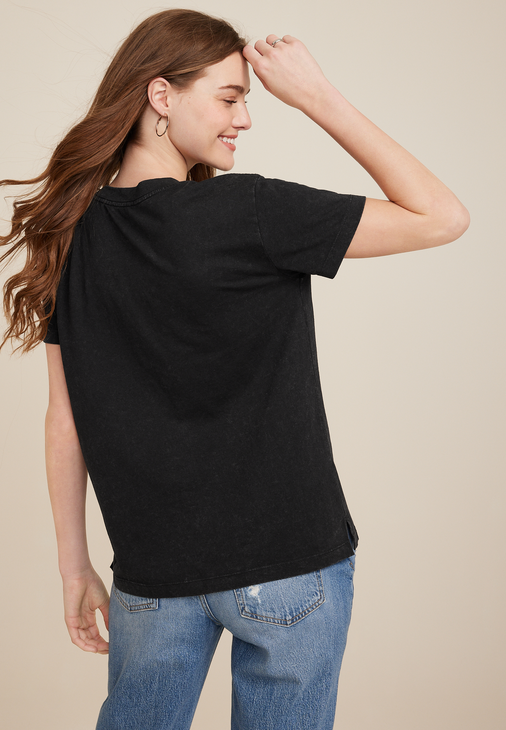 XOXO Graphic Tee, BLACK, large