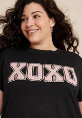 Plus Size XOXO Graphic Tee, C106, small