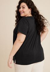 Plus Size XOXO Graphic Tee, C106, small