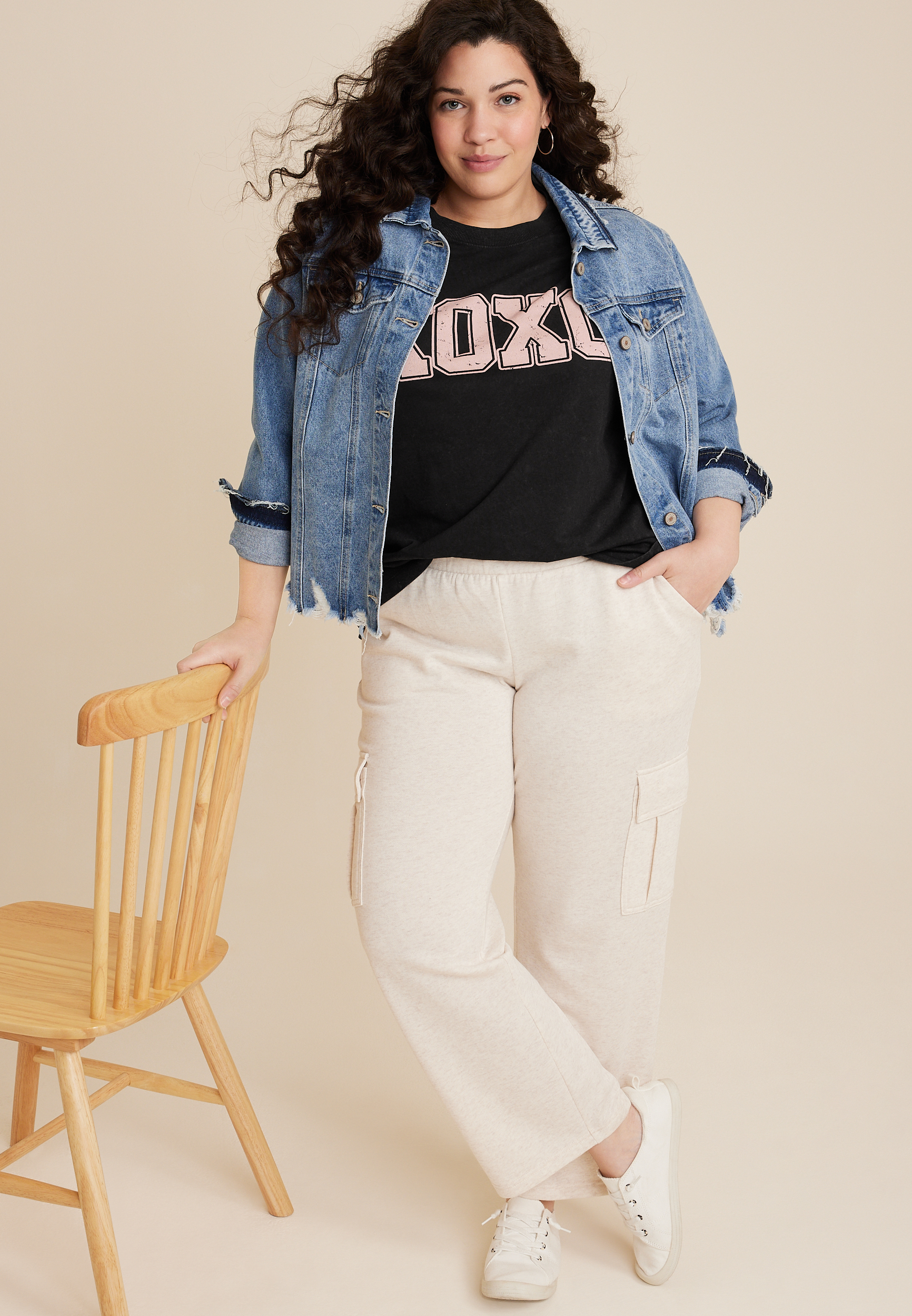 Plus Size XOXO Graphic Tee, C106, large