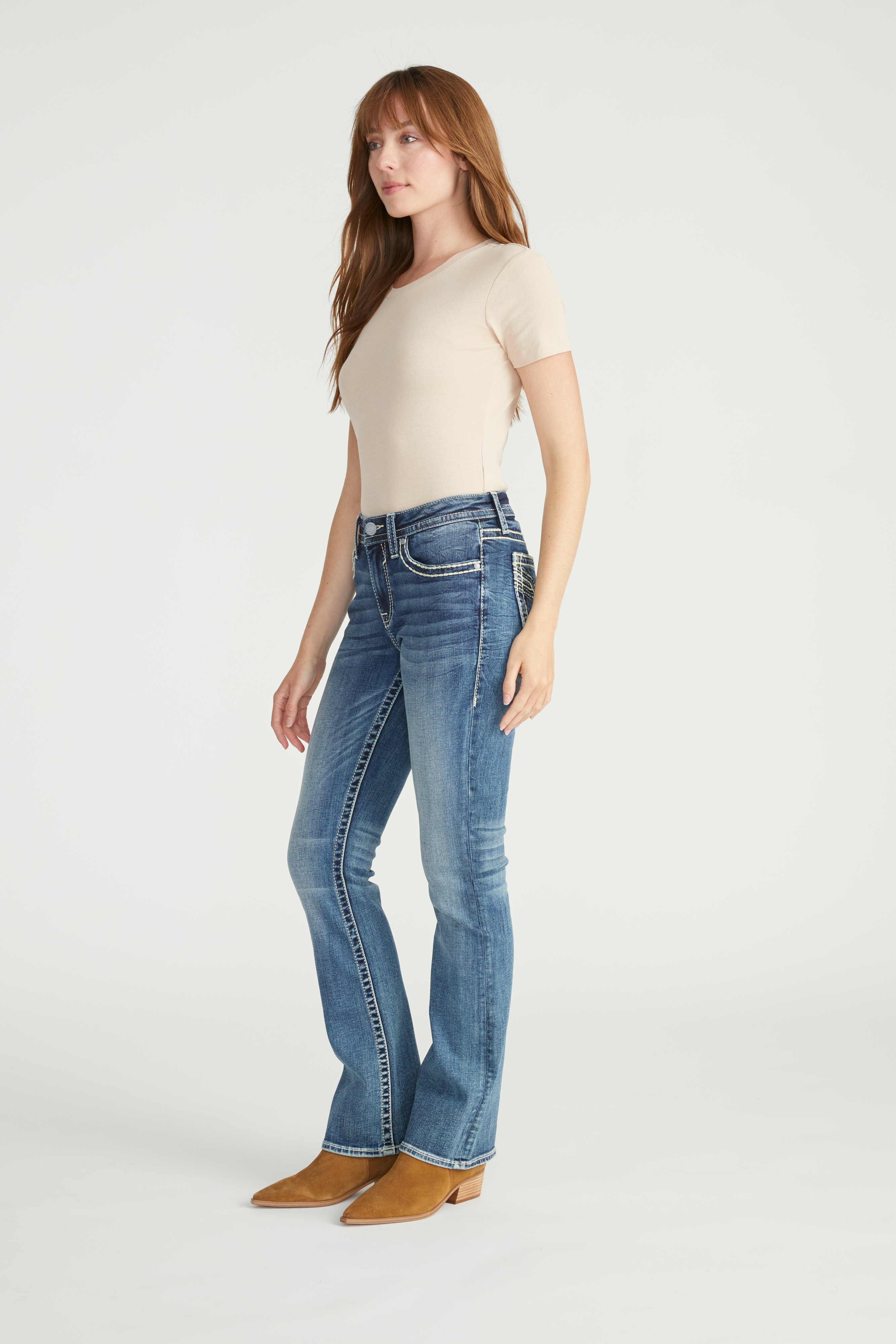 Vigoss&reg; Heritage Mid Rise Bootcut Jean, C3337, large