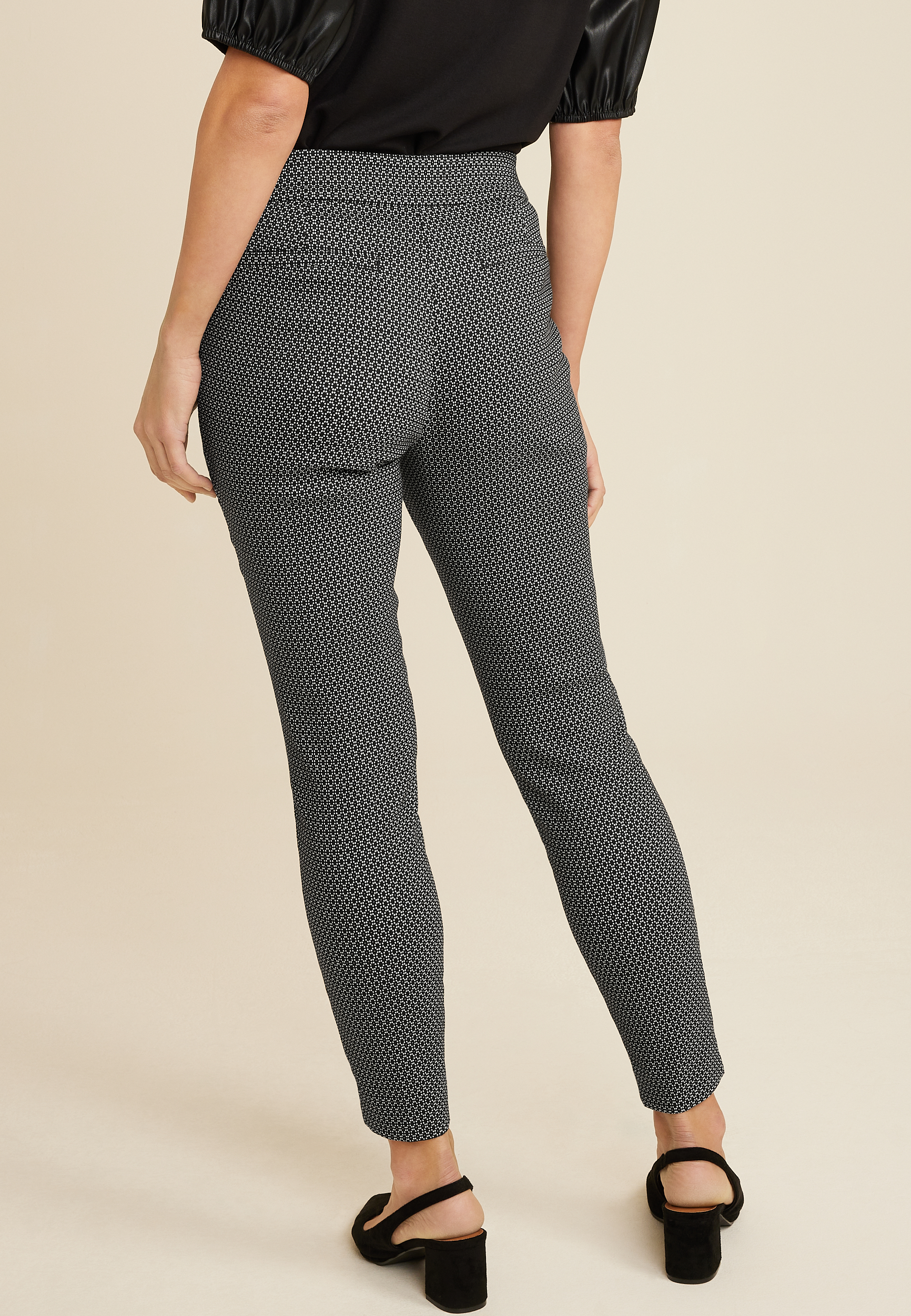 Bengaline Geo Sparkle Mid Rise Skinny Dress Pant, C1756, large