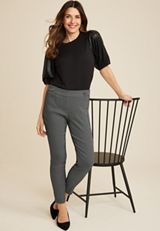 Bengaline Geo Sparkle Mid Rise Skinny Dress Pant, C1756, small