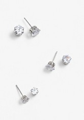6 Pack Mixed Metal Earring Set