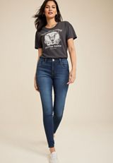 m jeans by maurices&trade; Supersoft Dark High Rise Super Skinny Jean, C258, small