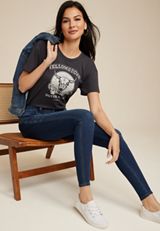 m jeans by maurices&trade; Supersoft Dark High Rise Super Skinny Jean, C258, small