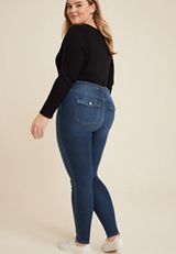 Plus Size m jeans by maurices&trade; Supersoft Dark High Rise Super Skinny Jean, C258, small