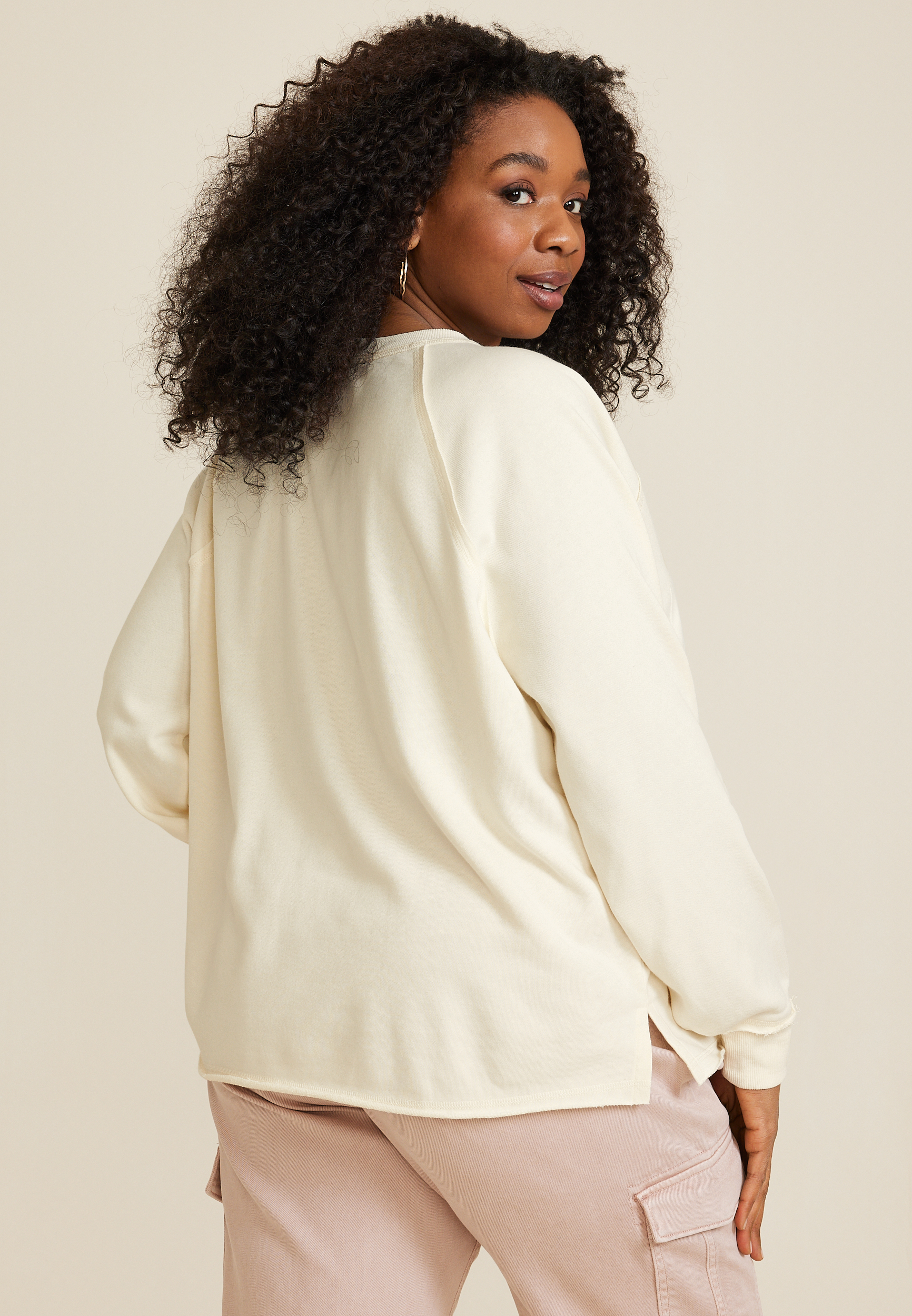 Plus Size Rolling Stones Relaxed Fit Sweatshirt, C9184, large