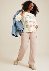 Plus Size Rolling Stones Relaxed Fit Sweatshirt, C9184, small