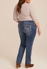 Plus Size Vigoss&reg; Straight Heritage Mid Rise Jean, MEDIUM SANDBLAST, small