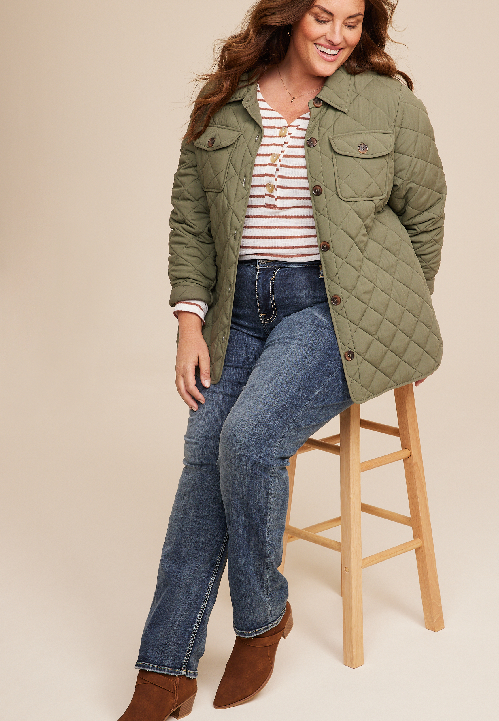 Plus Size Vigoss&reg; Straight Heritage Mid Rise Jean, MEDIUM SANDBLAST, large