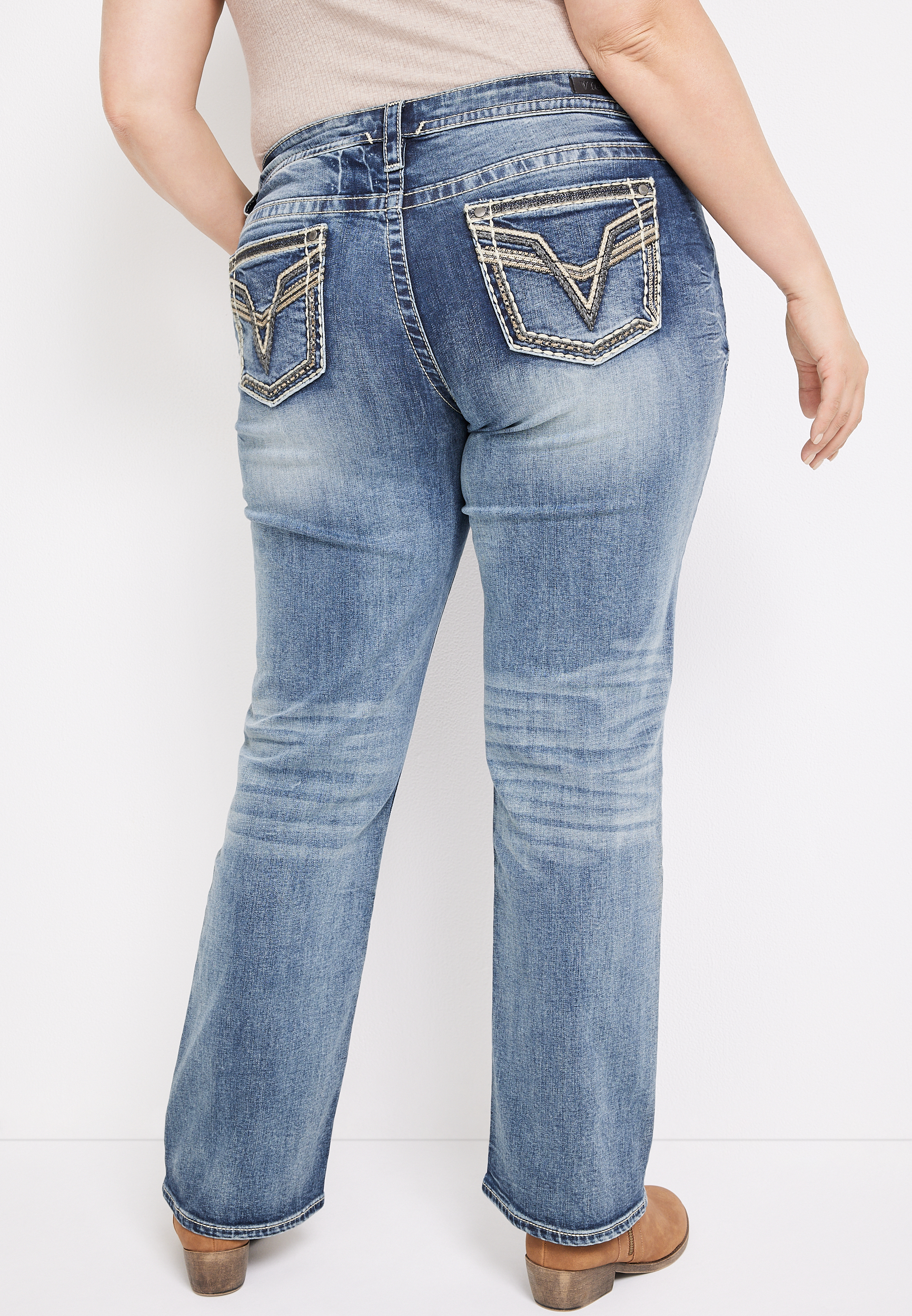 Plus Size Vigoss® Slim Boot Heritage Mid Rise Jean maurices