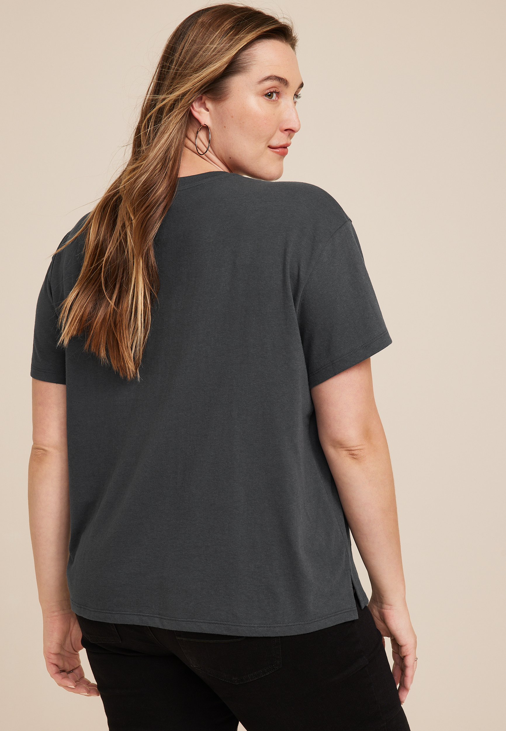 Plus Size Yellowstone Graphic Tee, PHANTOM BLACK, large