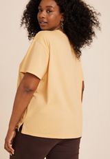 Plus Size Yellow Aw Shucks Corn Graphic Tee, C4124, small