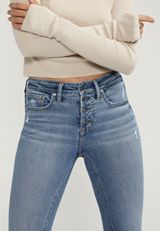 Silver Jeans Co.&reg; Most Wanted Mid Rise Button Fly Straight Jean, C3337, small