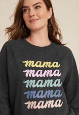 Mama Sweatshirt, CHARCOAL, small