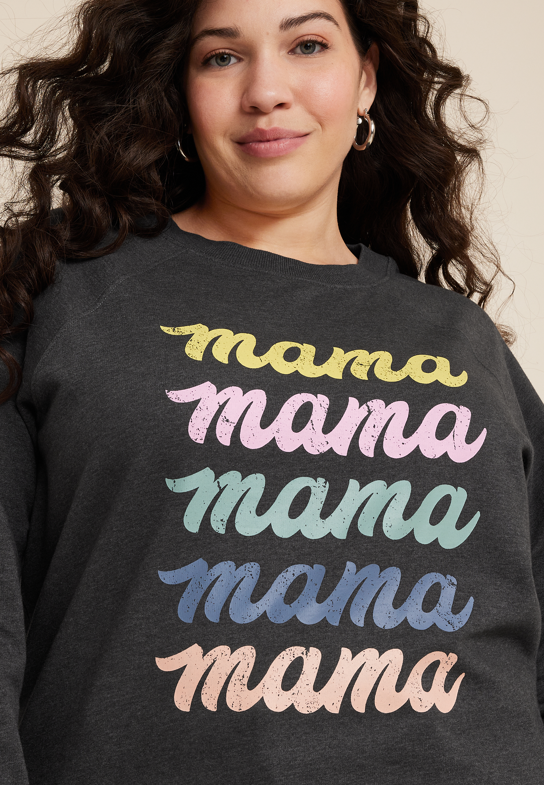 Plus Size Mama Sweatshirt, C125, large