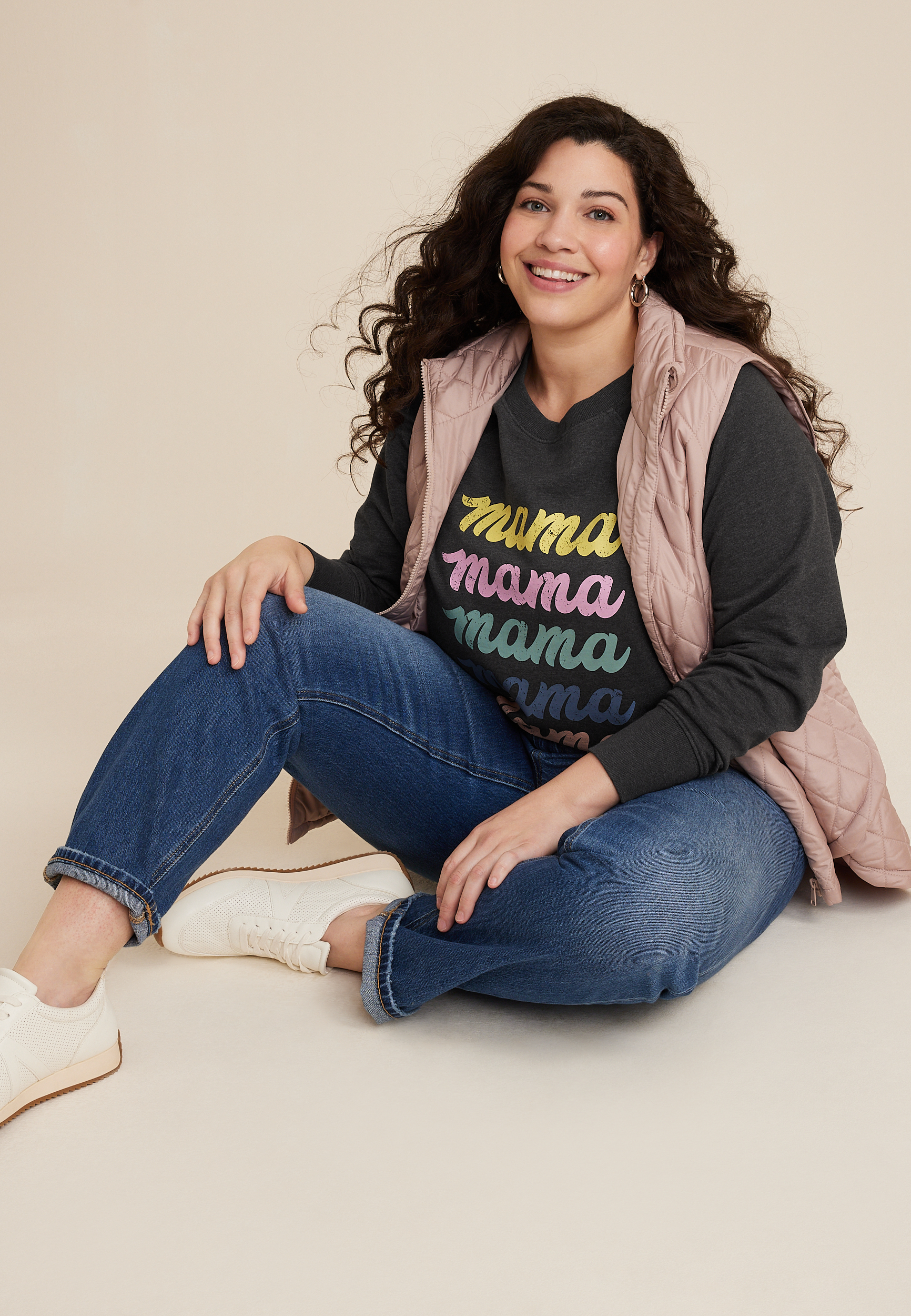 Plus Size Mama Sweatshirt, C125, large