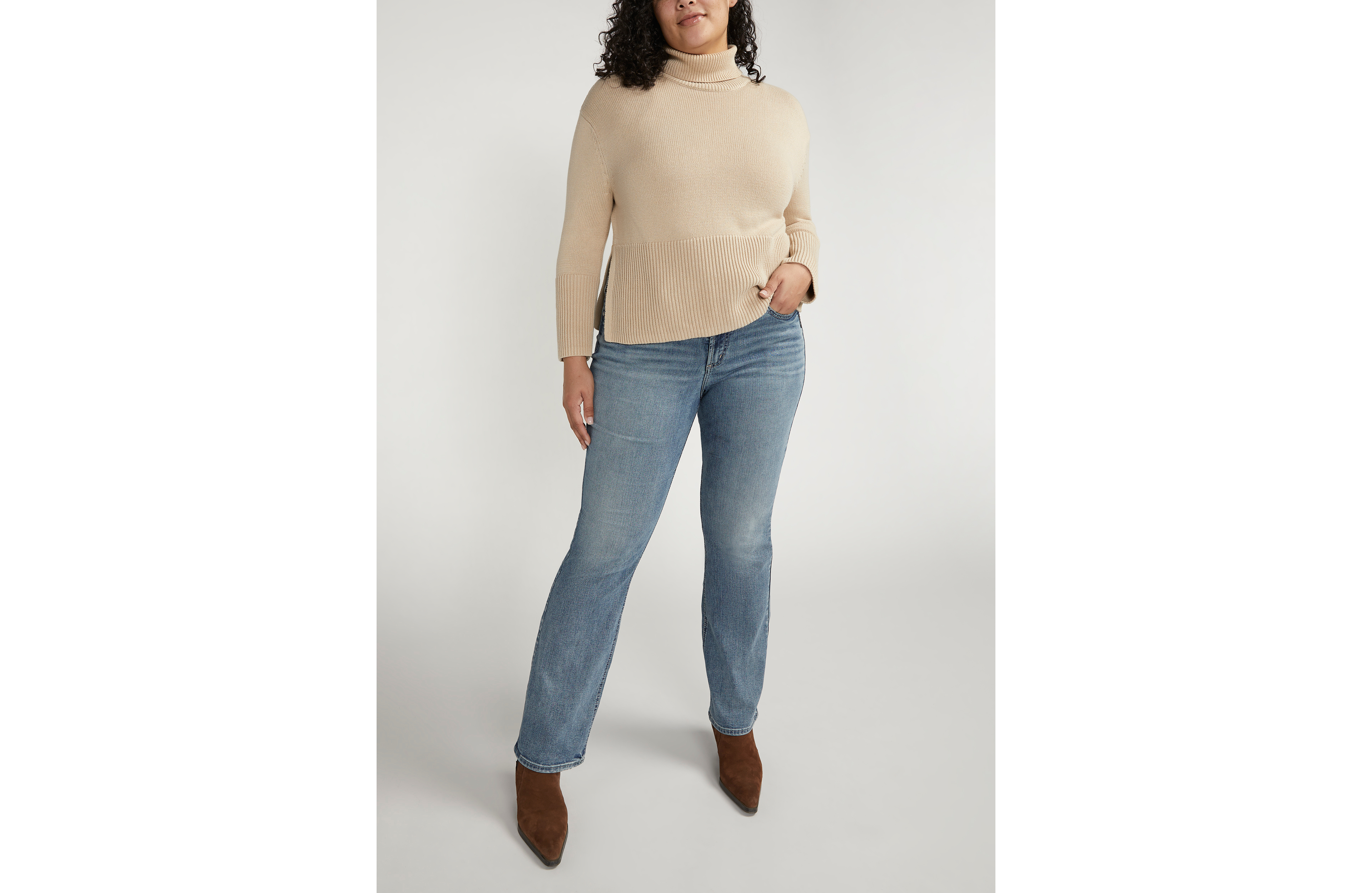 Plus Silver Jeans Co.® Suki Slim Boot Curvy Mid Rise Jean
