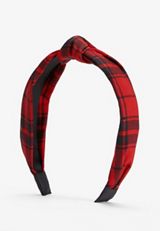 Buffalo Plaid Knotted Headband, C2842, small