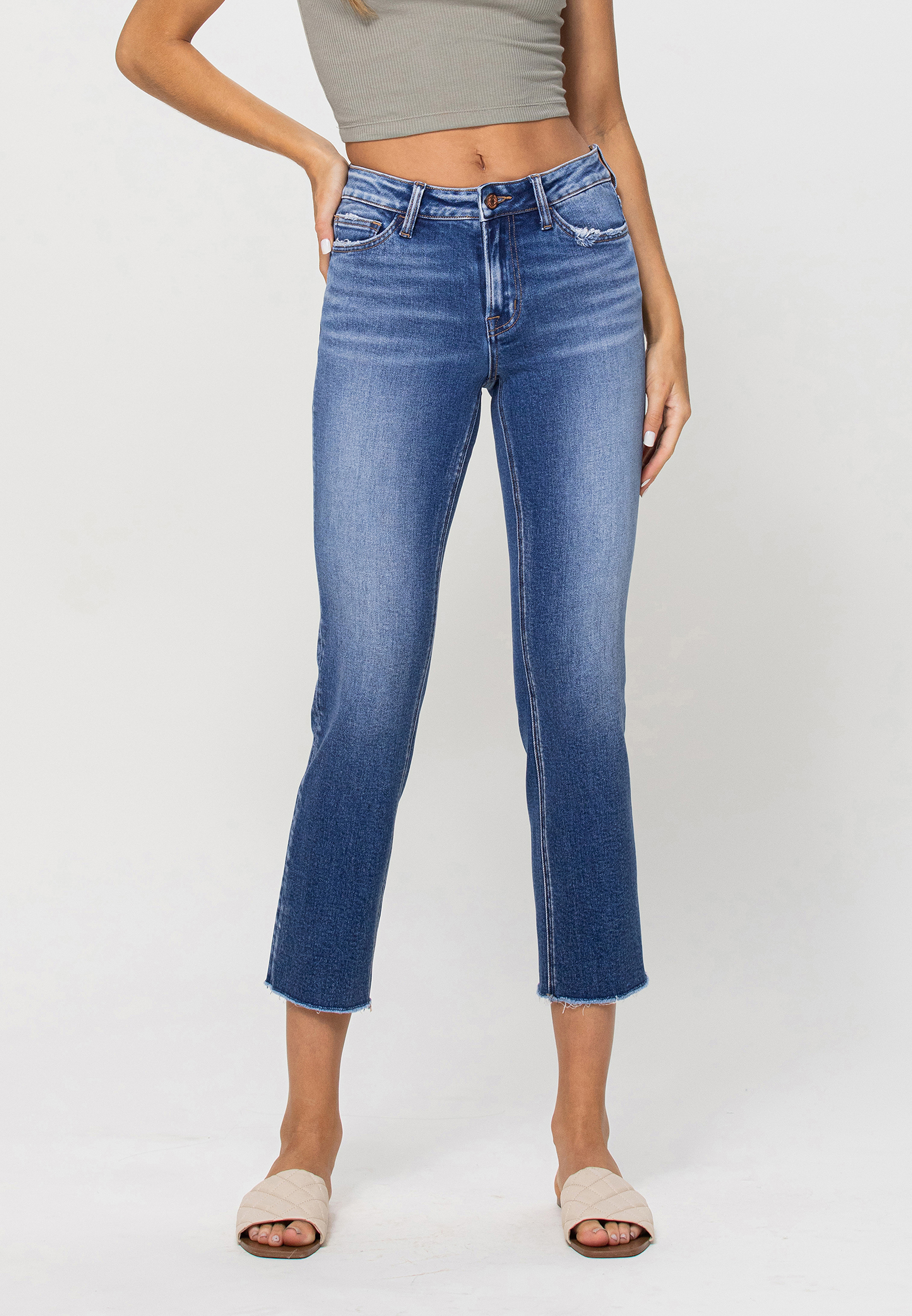 Vervet™ Mid Rise Straight Ankle Jean | maurices