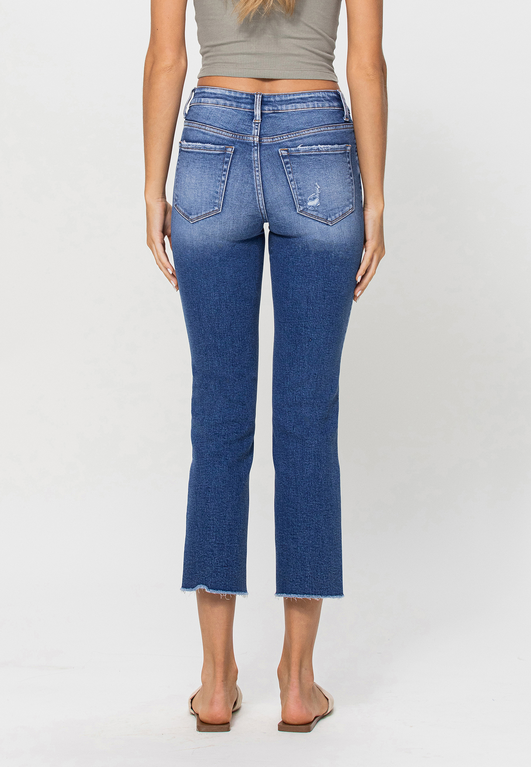 Vervet&trade; Mid Rise Straight Ankle Jean, C258, large