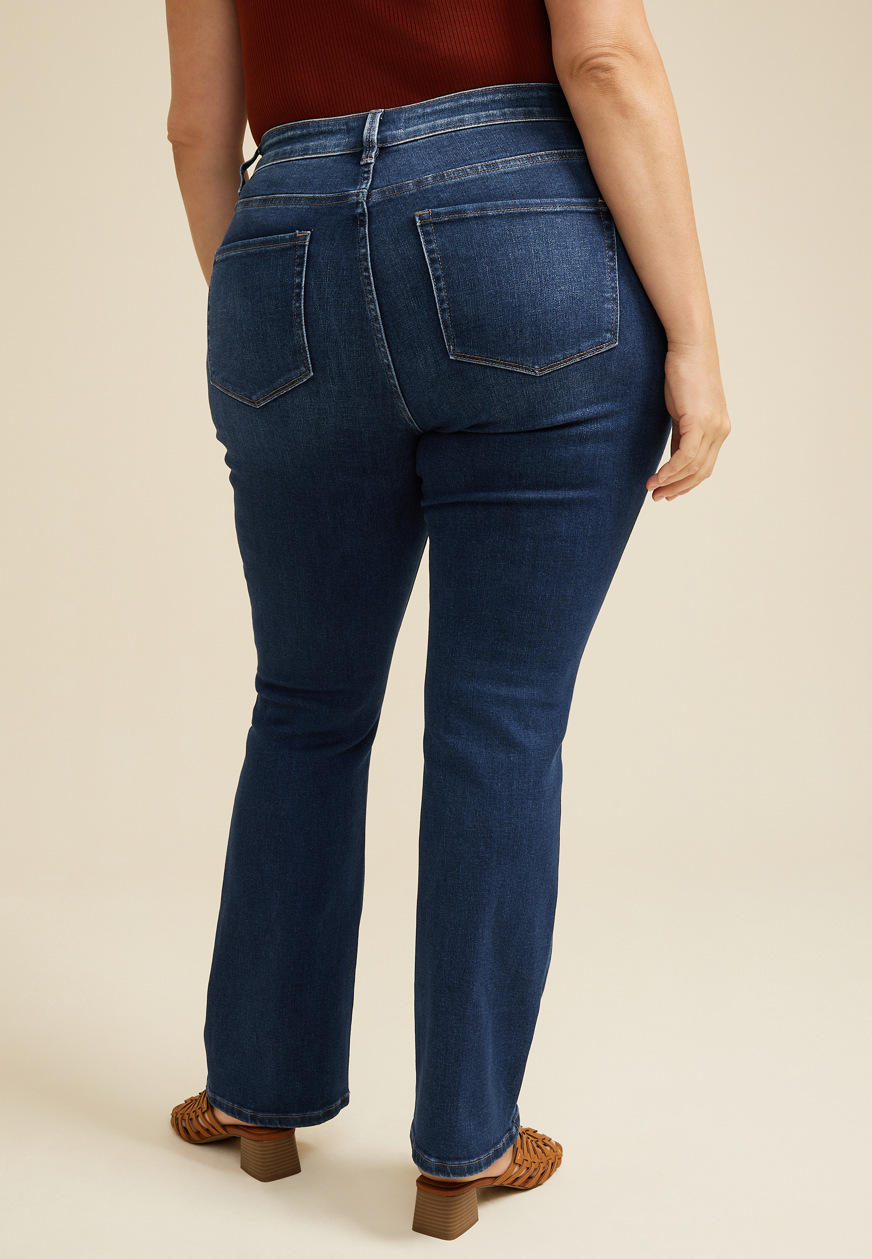 Plus Size VERVET&trade; Bootcut High Rise Jean, DARK SANDBLAST, large
