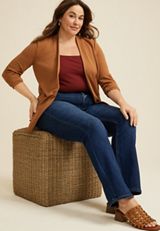 Plus Size VERVET&trade; Bootcut High Rise Jean, DARK SANDBLAST, small