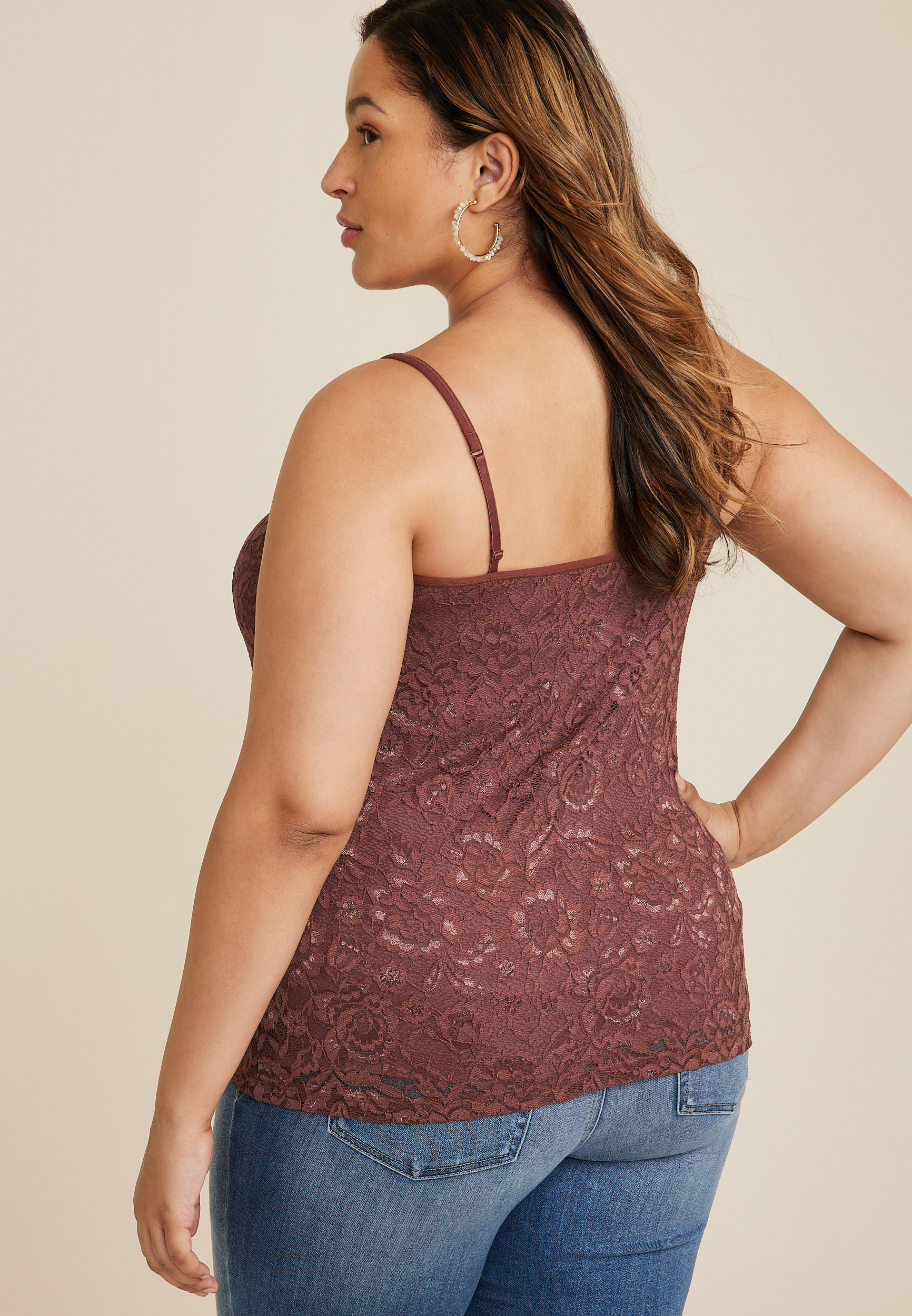 Plus Size Lace Cami, C894, large