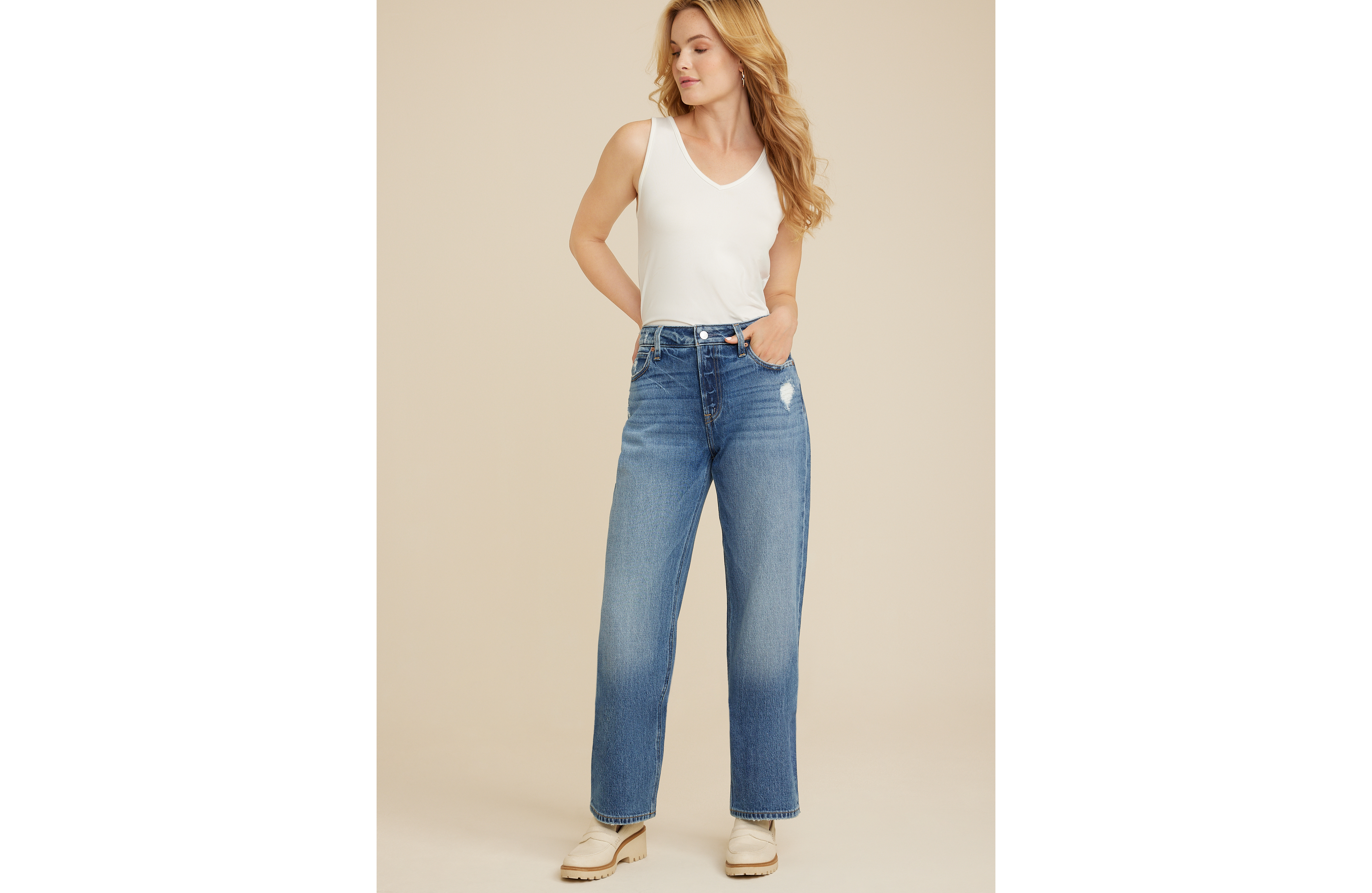 Goldie Blues™ High Rise Curvy Cheeky Wide Leg Jean