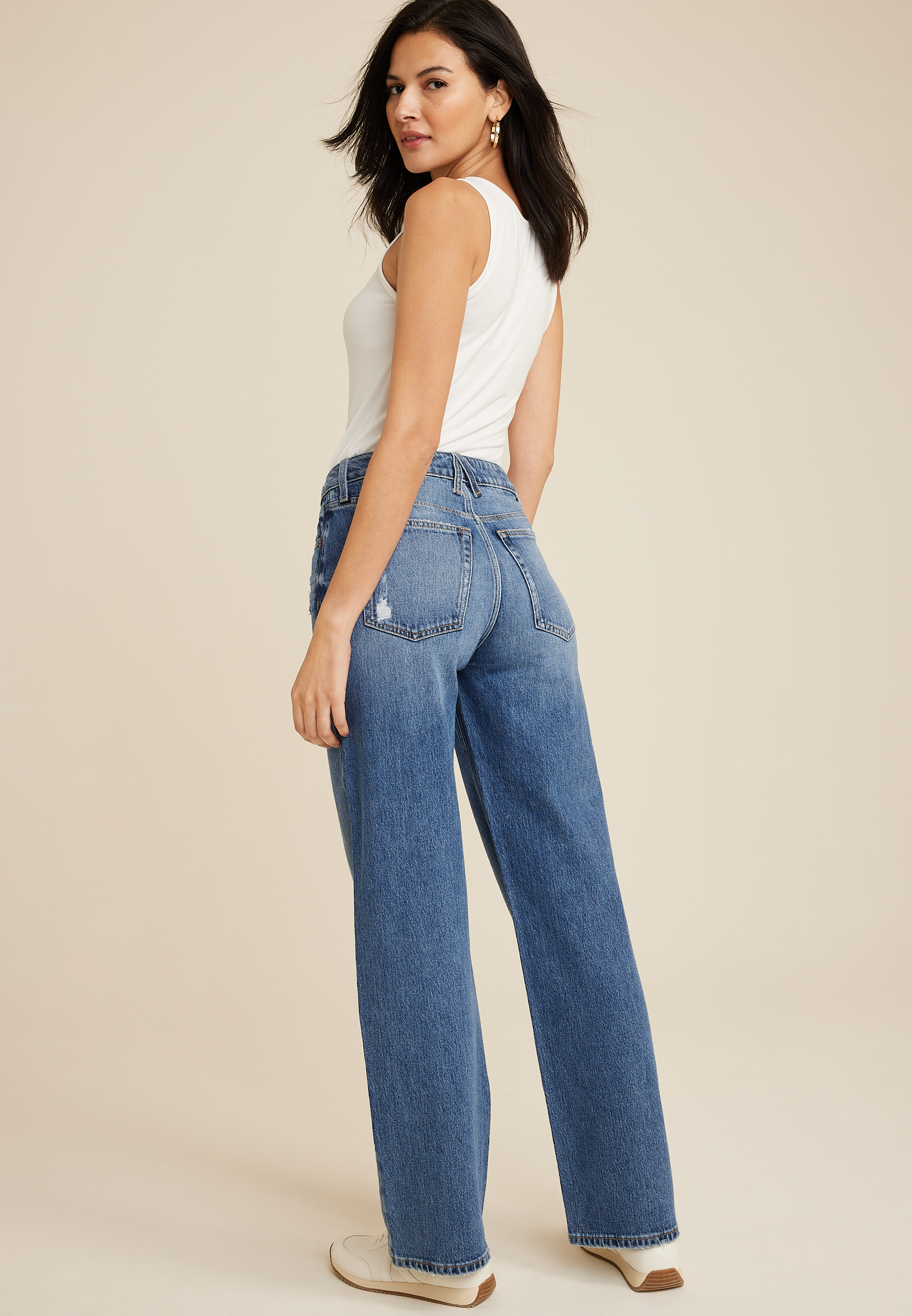 Goldie Blues&trade; High Rise Cheeky Wide Leg Jean, C3337, large