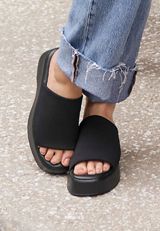 SuperCush April Flatform Sandal, BLACK, small