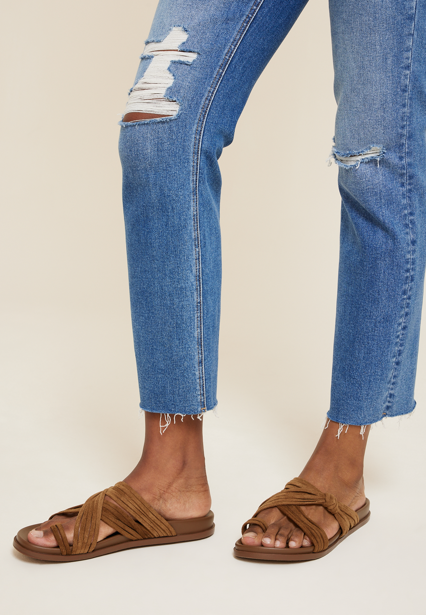 SuperCush Adele Strappy Sandal, COGNAC, large