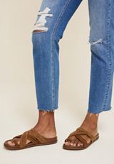 SuperCush Adele Strappy Sandal, COGNAC, small
