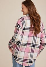 Plaid Twill Shacket, C2823, small