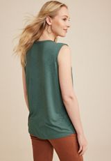 24/7 Morgan V Neck Tank Top, C531, small