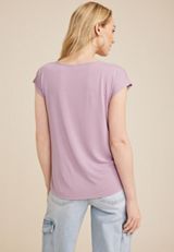 24/7 Fairhaven Cowl Neck Tee, VIOLET, small