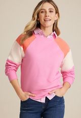 Colorblock Sweatshirt, C9345, small