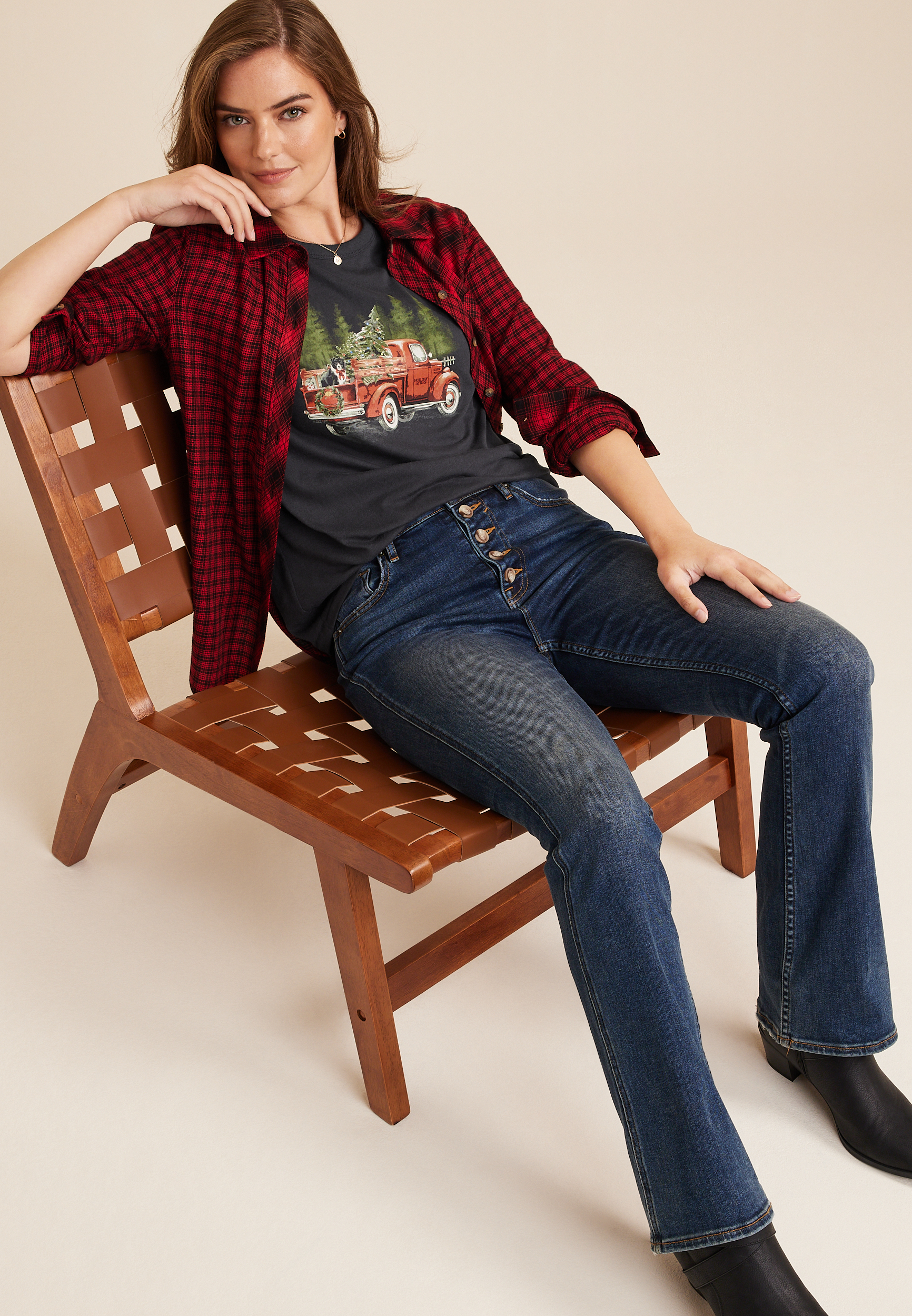 Holiday Truck Graphic Tee, C1876, large