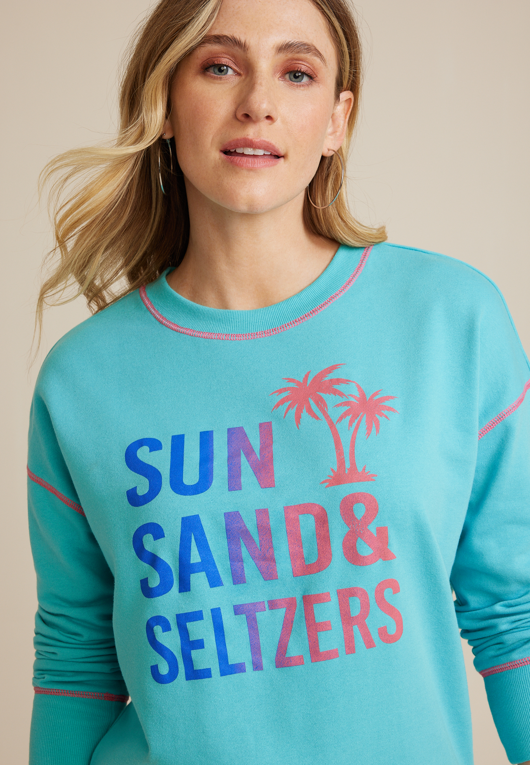 Sun Sand And Seltzers Sweatshirt, C4820, large